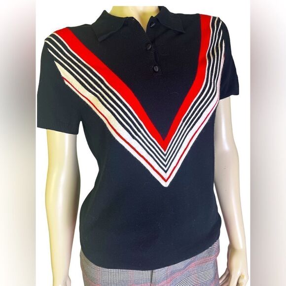 Lily’s of Beverly Hills S/S Collared Sweater Excellent Condition Size Small - Picture 1 of 6